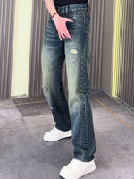 B2 - Non-elastic Small Straight-leg Pants