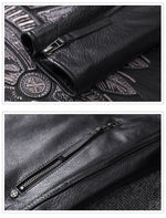 Men's Stand Collar Motorcycle Clothing Jacket Coat