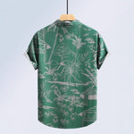 Mens Casual Loose-fit Printed Top