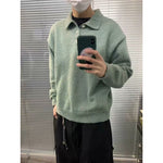 Mens Casual American-Style Knitted Sweater