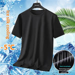Summer Ice-silk Short-sleeve T-shirt For Men