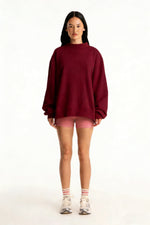 Loose-fit Drop-shoulder Top For Women Trendy And Stylish Hooded Sweatshirt