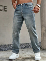 Stretchy Loose Straight Pants
