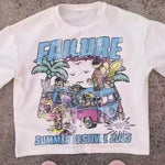 Car Letter Print T-shirt For Men And Women