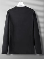Men's Printed Round Neck Long Sleeve T-shirt