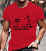 Mens Printed Casual Comfort Short-Sleeve Top