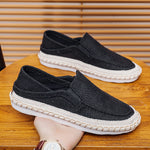 Mens Casual Loafers Traditional Beijing-style Breathable Canvas Shoes