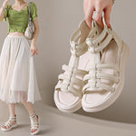 Womens Sandals Fashionable Roman-style Flat-heeled Sandals