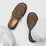 Retro Thick-soled Lace-up Casual Shoes