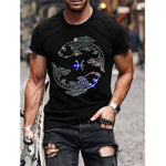 Mens Casual Summer T-Shirt With 3D Print