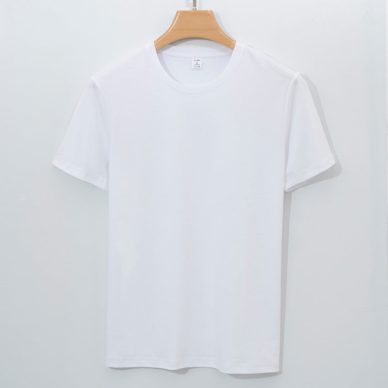 Mens Double-Sided Liquid-Ammonia Mercerized Cotton T-Shirt
