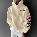 Fashionable Printed Hooded Casual Mens Sweatshirt
