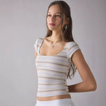 Designer-style Polka-dot Retro Square-neck Ribbed Tank Top With Straps For Women