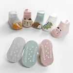 Children's Socks  Cartoon Animal Accessories Baby Socks  Dispensing Non-slip Glue