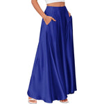 Elegant High-quality Satin A-line Skirt For Women