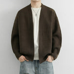 Retro-style Loose-fit Casual Chic Versatile Knit Sweater Cardigan