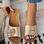 SpringSummer New Arrival A Single-flower Open-toe Sandal
