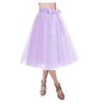 European And American High-waisted Mesh Skirt