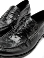 Leather Slip-on Loafers Genuine Leather Pleated Casual Shoes