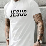 Mens Casual Stylish Printed Short-sleeve Top