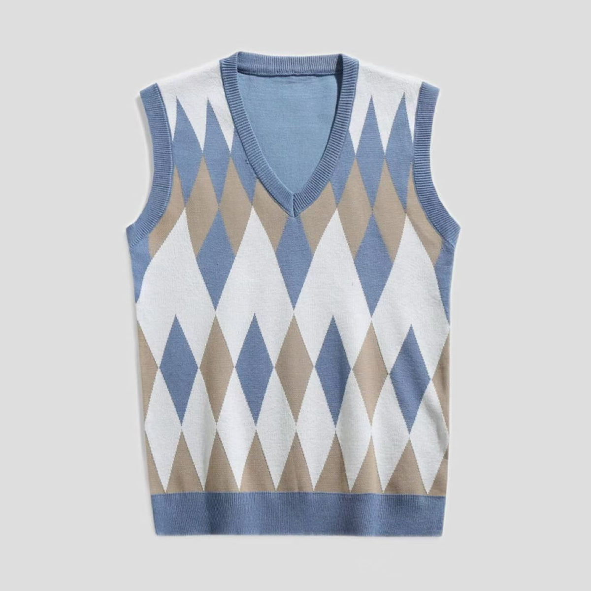 Mens Fashionable Thin V-Neck Knitted Vest