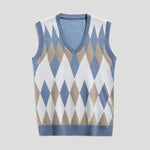 Mens Fashionable Thin V-Neck Knitted Vest