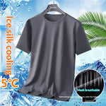 Summer Ice-silk Short-sleeve T-shirt For Men