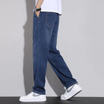 Tencel Lyocell Slim-fit Straight-leg Relaxed-fit Jeans