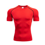 Compression Shirt, Compression Tee, Gym Top, Workout Shirt, Running T-shirt, Athletic Base Layer, Quick Dry, Stretch, Breathable, Fitness Undershirt
