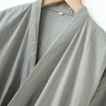 Spring And Autumn Mens Long Kimono-style Nightgown
