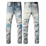 Fashionable American-style Mens Slim-fit Jeans