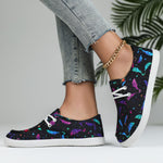 New Bat-pattern Lace-up Low-top Casual Flat Shoes