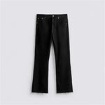 Slim-fit Washed Denim Jeans With Pocket Detailing