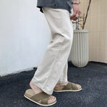 Glossy Cow Suede Summer Mens Genuine Leather