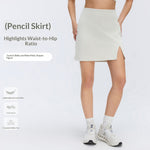 Casual Versatile High-waisted Slit Skirt For Women