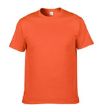 Unisex Casual Solid-color Cotton T-shirt