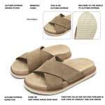 Glossy Cow Suede Summer Mens Genuine Leather