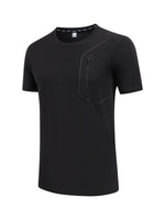 Ice-silk Breathable Round-neck New Mens Top
