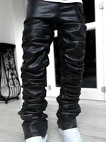 Slim-fit Elastic Straight-leg Pants