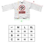 Round-neck Long-sleeve No Smoking Printed Top