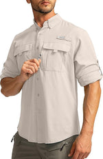 New Mens Casual Long-sleeve Collar Shirt