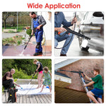 1Pc Electric High Pressure Washer 1740PSI  Powerful Car Washer Pressure Cleaner With Adjustable Spray Nozzle Soap Dispenser IPX5 Waterproof For Patio Garden Driveway