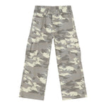 Mens Retro Camo Cargo Denim Jeans With Big Pockets