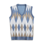 Mens Fashionable Thin V-Neck Knitted Vest