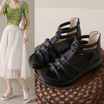 Womens Sandals Fashionable Roman-style Flat-heeled Sandals
