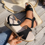 Fashionable And Casual Womens Ultra-high-heeled Sandals With Crisscross Straps