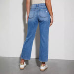 Womens Casual Long Denim Jeans With Rips