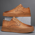 Lace-up Platform Korean Casual Shoes Retro Men's Shoes Board Shoes