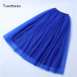 Prom Dress Tulle Skirt Womens Half-skirt