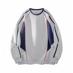 Patchwork Sporty Relaxed-fit Sweatshirt